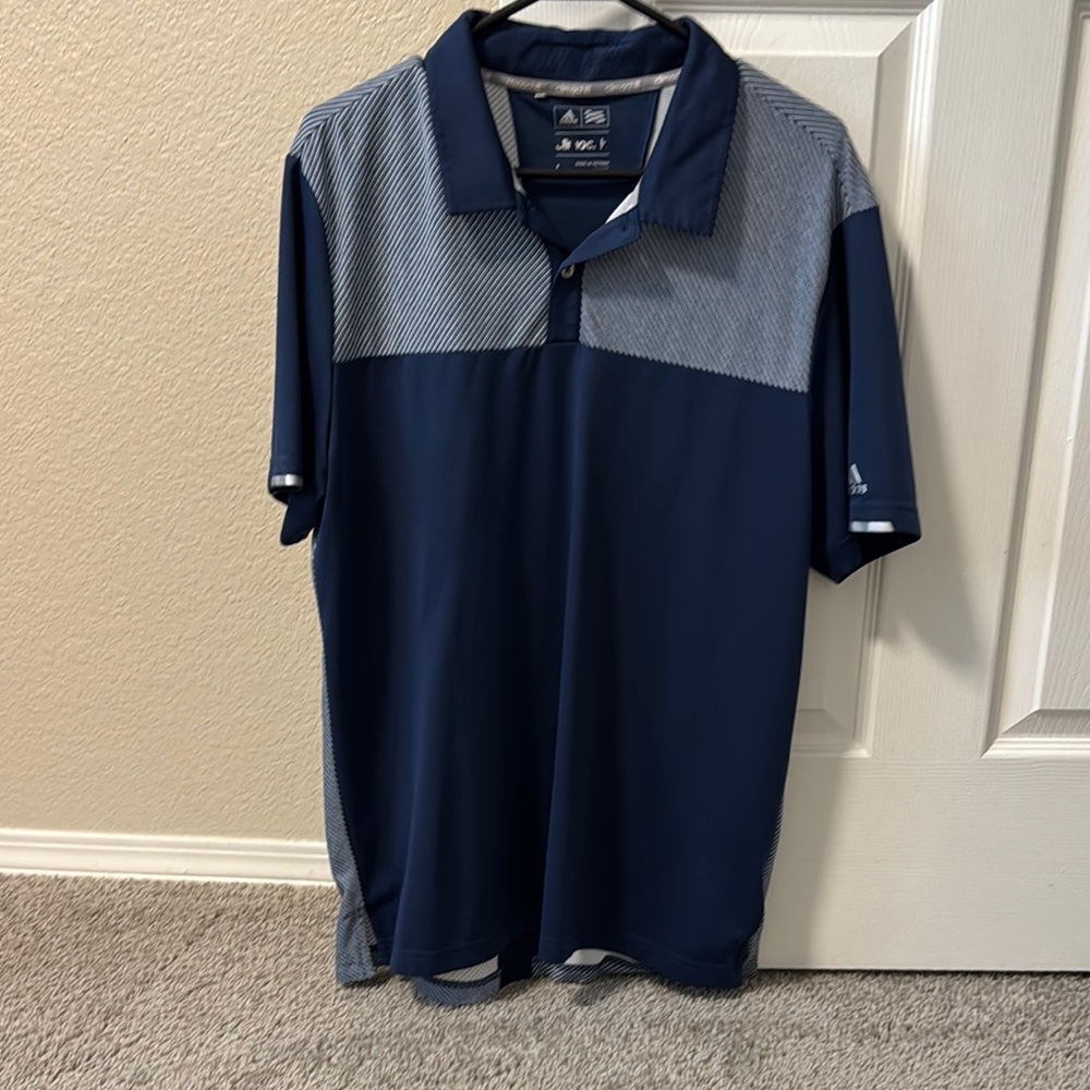 Adidas Men's Navy Blue Polo Shirt
